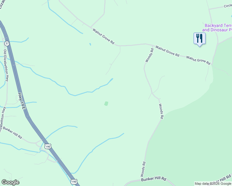 map of restaurants, bars, coffee shops, grocery stores, and more near 394-400 Worley Vance Road in Bluff City