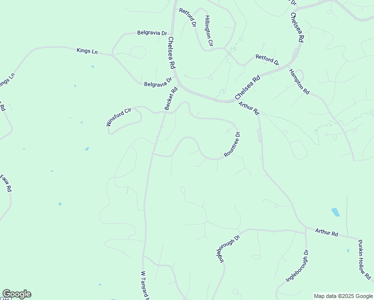 map of restaurants, bars, coffee shops, grocery stores, and more near 5 Camworth Lane in Bella Vista