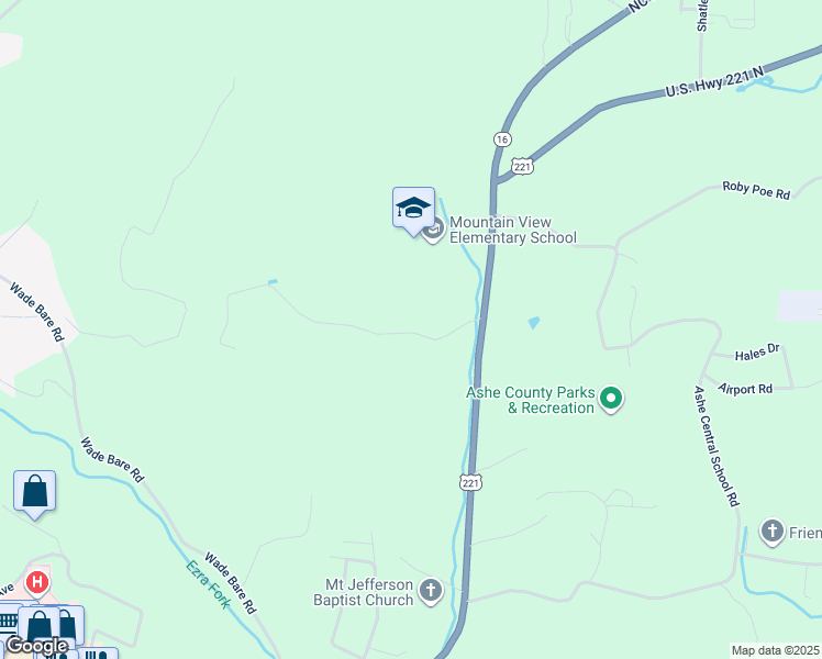 map of restaurants, bars, coffee shops, grocery stores, and more near 266 Gum Branch Road in Jefferson