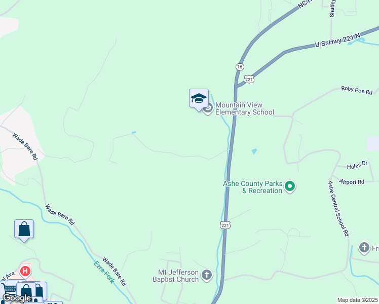 map of restaurants, bars, coffee shops, grocery stores, and more near 310 Gum Branch Road in Jefferson
