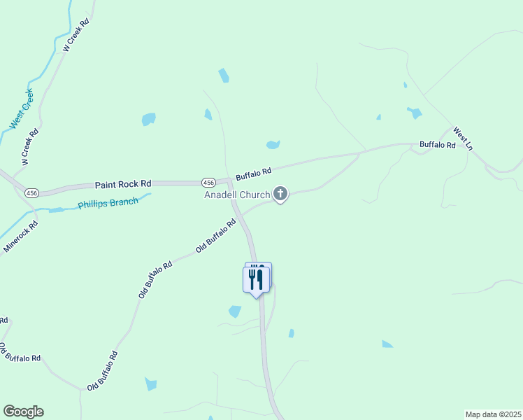 map of restaurants, bars, coffee shops, grocery stores, and more near 156 Annadell Church Rd in Oneida