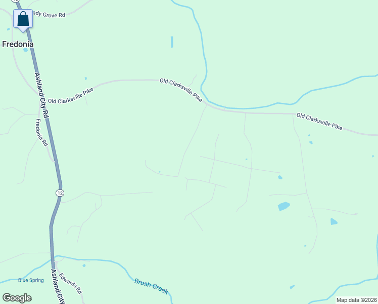 map of restaurants, bars, coffee shops, grocery stores, and more near 4072 Old Clarksville Pike in Clarksville