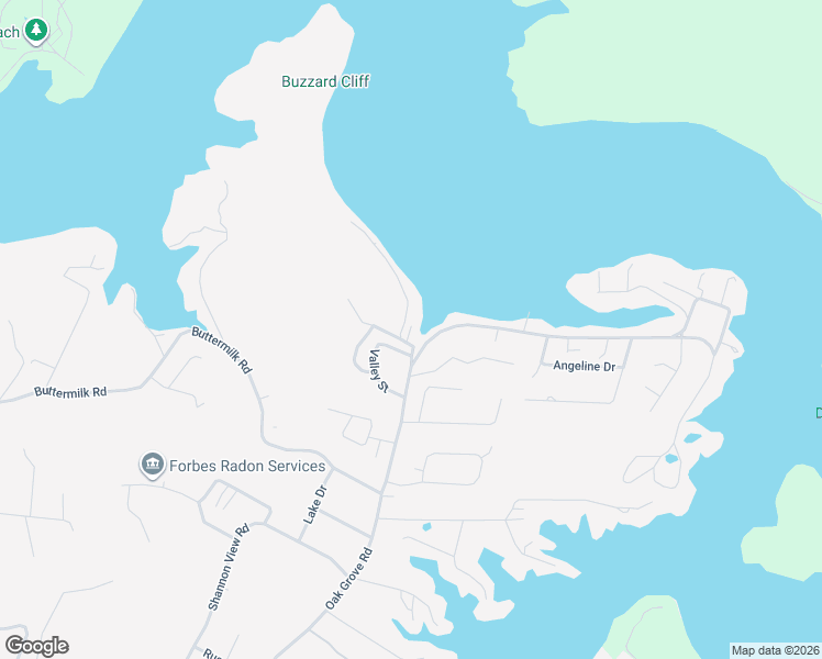 map of restaurants, bars, coffee shops, grocery stores, and more near 610 Oak Grove Road in Johnson City