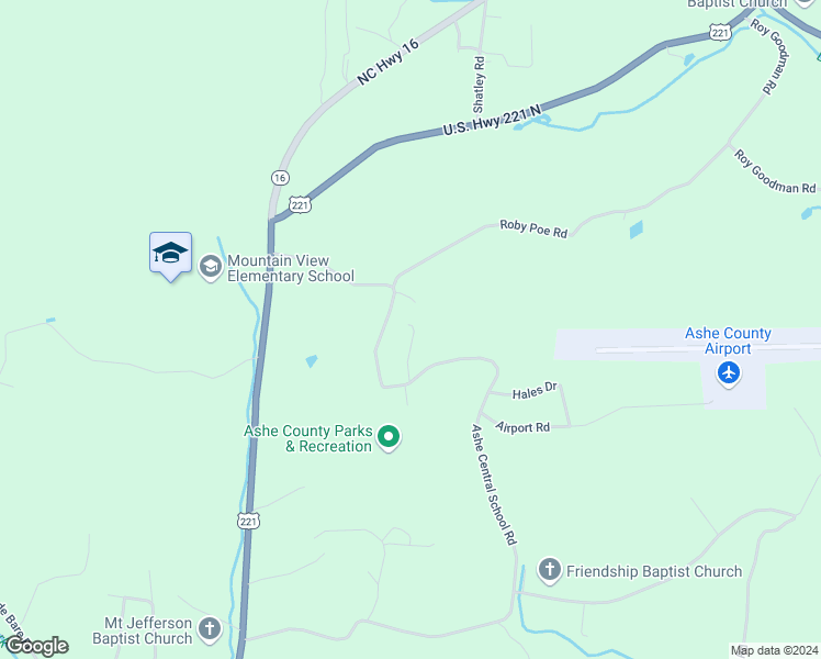 map of restaurants, bars, coffee shops, grocery stores, and more near 209 Martin Way in Jefferson