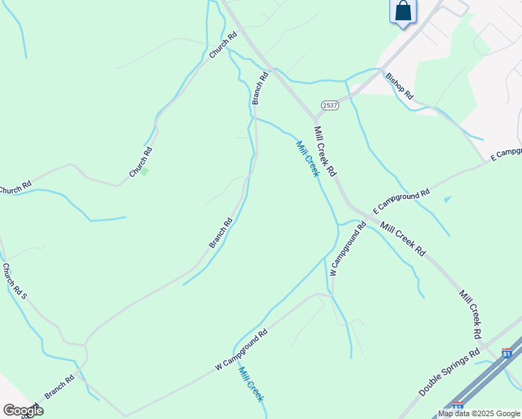 map of restaurants, bars, coffee shops, grocery stores, and more near 315 Branch Rd in Fall Branch