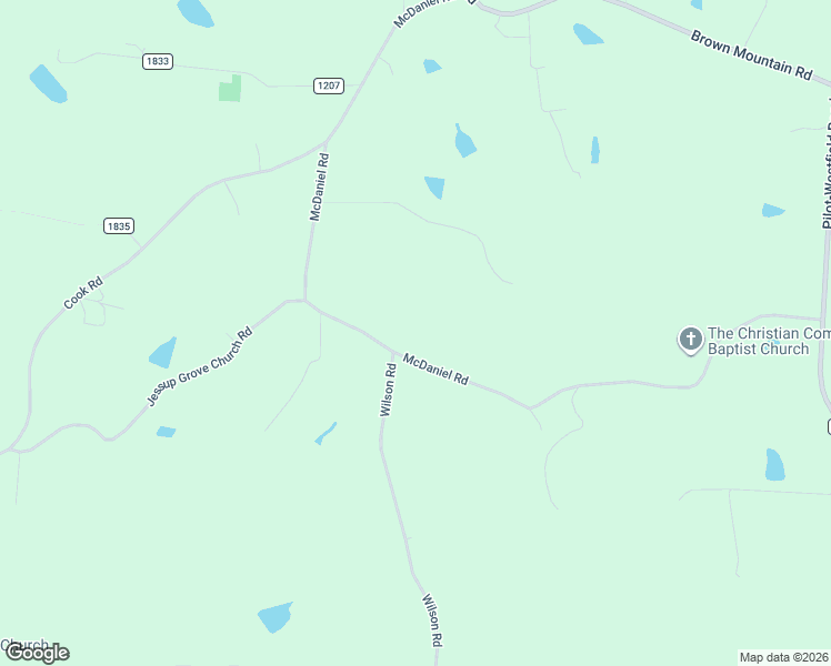 map of restaurants, bars, coffee shops, grocery stores, and more near 1506 McDaniel Road in Pilot Mountain