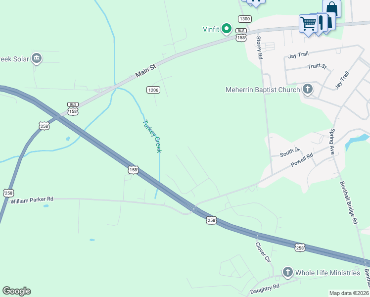 map of restaurants, bars, coffee shops, grocery stores, and more near 131 Irvin Road in Murfreesboro
