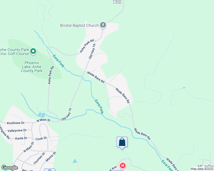 map of restaurants, bars, coffee shops, grocery stores, and more near 1431 Wade Bare Road in Jefferson
