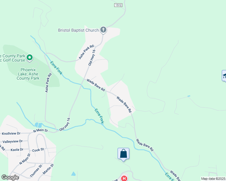 map of restaurants, bars, coffee shops, grocery stores, and more near 1386 Wade Bare Road in Jefferson