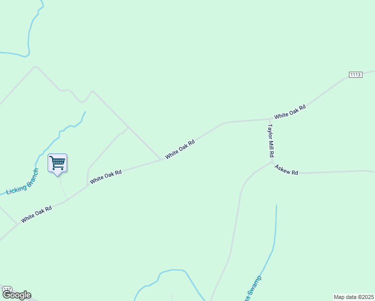map of restaurants, bars, coffee shops, grocery stores, and more near 438 White Oak Road in Eure