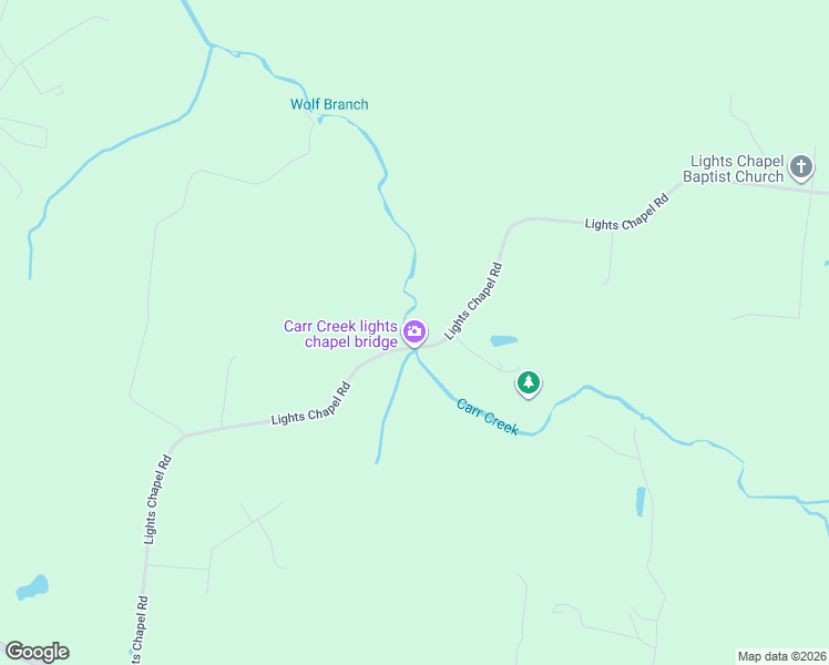 map of restaurants, bars, coffee shops, grocery stores, and more near 2600 Lights Chapel Road in Greenbrier