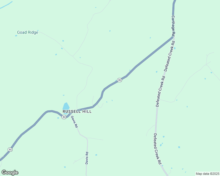 map of restaurants, bars, coffee shops, grocery stores, and more near 6607 Carthage Road in Pleasant Shade