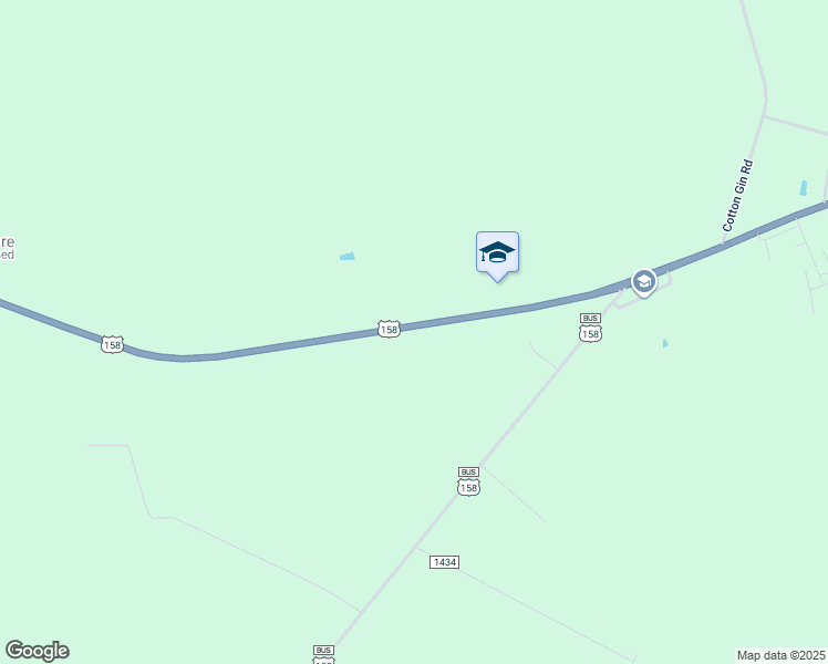 map of restaurants, bars, coffee shops, grocery stores, and more near 451 U.S Highway 158 West in Gates County