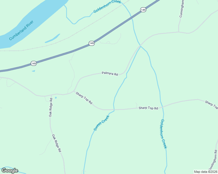 map of restaurants, bars, coffee shops, grocery stores, and more near 2118 Palmyra Road in Palmyra