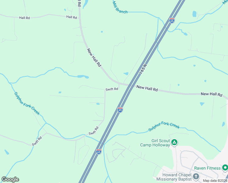 map of restaurants, bars, coffee shops, grocery stores, and more near 2674 New Hall Road in Greenbrier