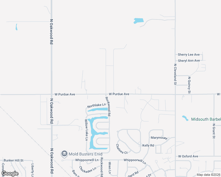 map of restaurants, bars, coffee shops, grocery stores, and more near 4013 Unruh Drive in Enid