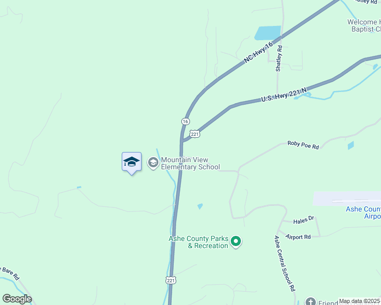 map of restaurants, bars, coffee shops, grocery stores, and more near 2826 U.S. Highway 221 North in Crumpler