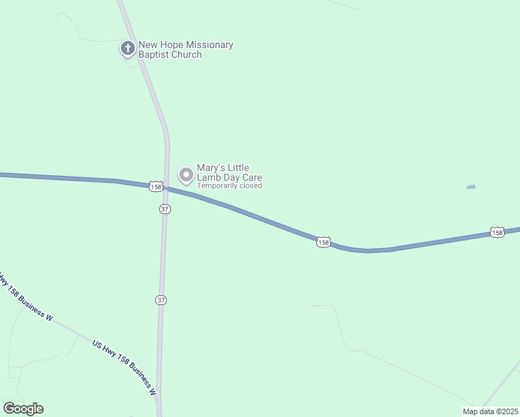 map of restaurants, bars, coffee shops, grocery stores, and more near 663 U.S Highway 158 West in Gates