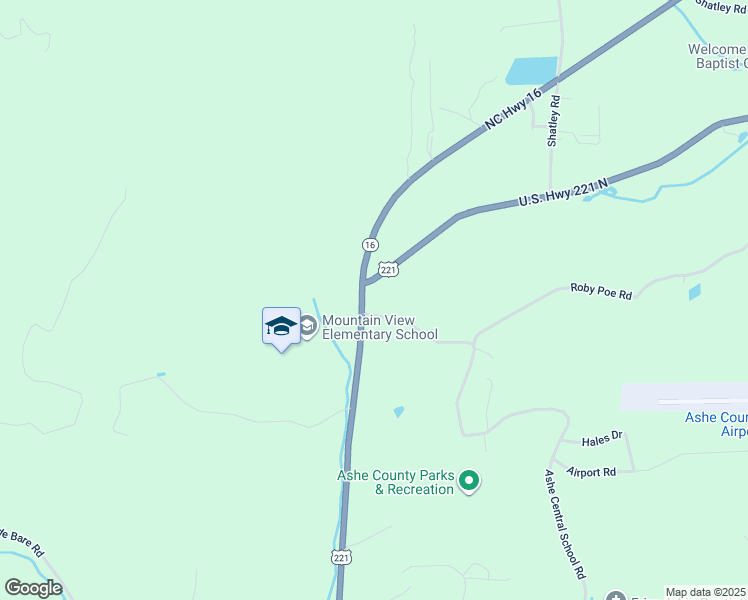 map of restaurants, bars, coffee shops, grocery stores, and more near 2826 U.S. Highway 221 North in Crumpler