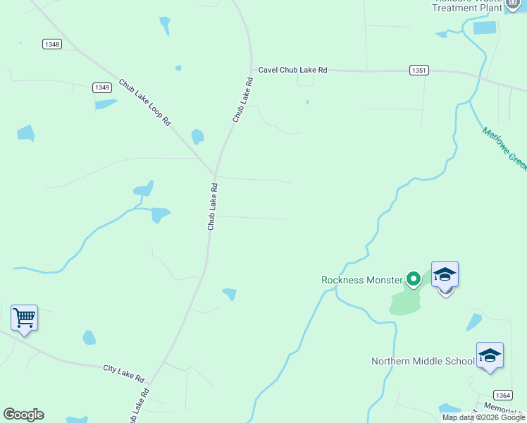 map of restaurants, bars, coffee shops, grocery stores, and more near 175 Roxdale Place in Roxboro