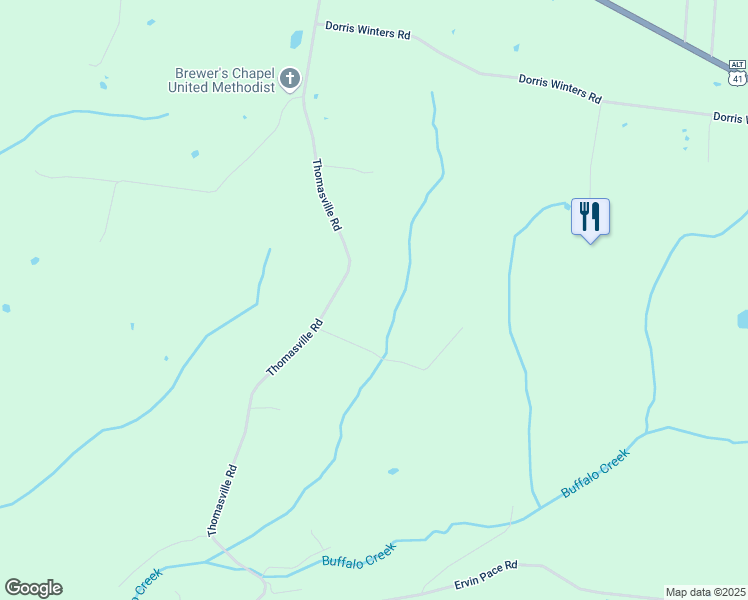 map of restaurants, bars, coffee shops, grocery stores, and more near 4912 Thomasville Road in Chapmansboro