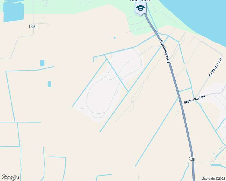 map of restaurants, bars, coffee shops, grocery stores, and more near 185 Laurel Woods Way in Currituck