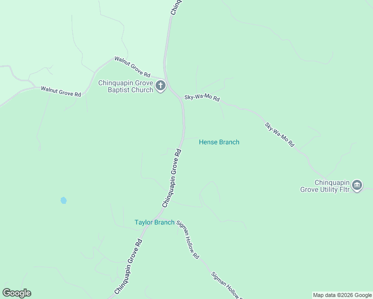 map of restaurants, bars, coffee shops, grocery stores, and more near 1611 Chinquapin Grove Road in Bluff City