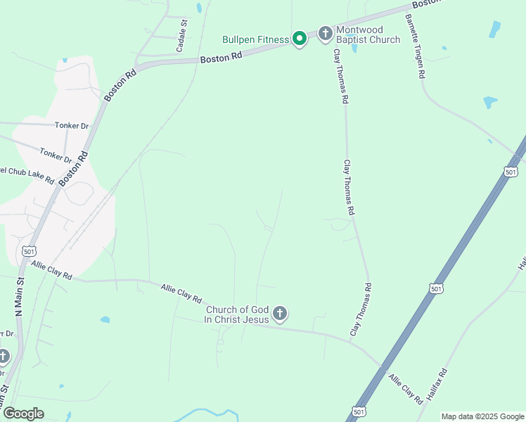 map of restaurants, bars, coffee shops, grocery stores, and more near 80 Divine View Lane in Roxboro