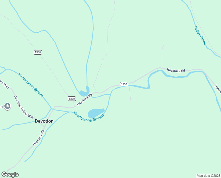map of restaurants, bars, coffee shops, grocery stores, and more near 7686 Haystack Road in Dobson