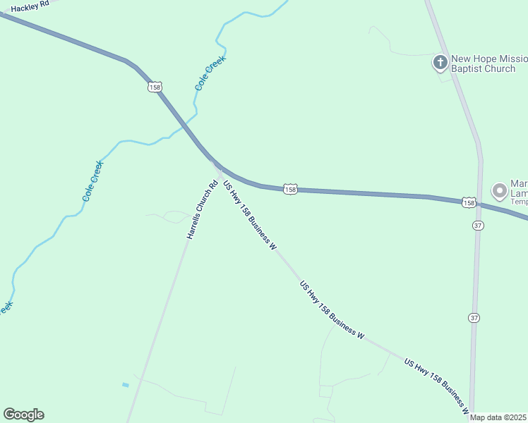 map of restaurants, bars, coffee shops, grocery stores, and more near 203 US Highway 158 Business West in Gatesville