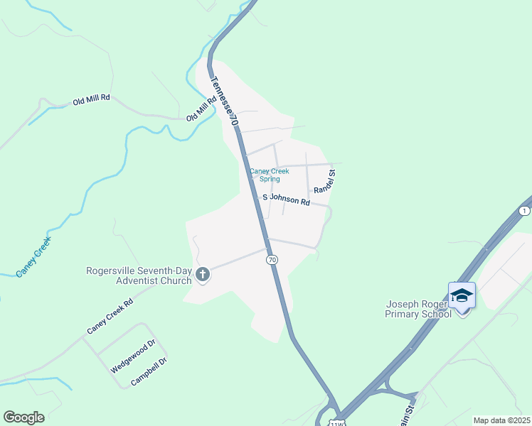 map of restaurants, bars, coffee shops, grocery stores, and more near 516 Tennessee 70 in Rogersville