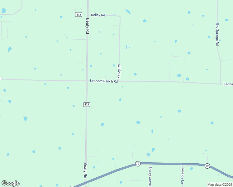 map of restaurants, bars, coffee shops, grocery stores, and more near 22125 Leonard Ranch Road in Gravette