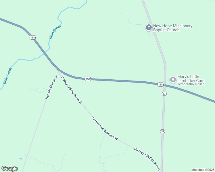 map of restaurants, bars, coffee shops, grocery stores, and more near 802 U.S Highway 158 West in Gates