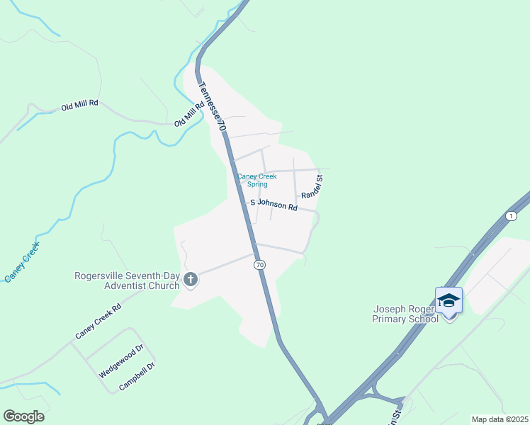 map of restaurants, bars, coffee shops, grocery stores, and more near 516 Tennessee 70 in Rogersville