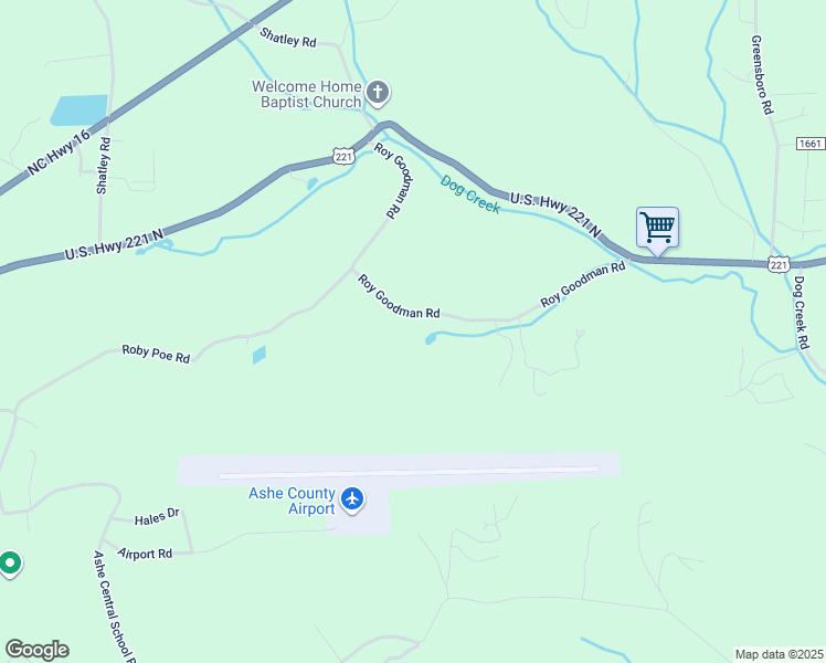 map of restaurants, bars, coffee shops, grocery stores, and more near 644 Roy Goodman Road in Crumpler