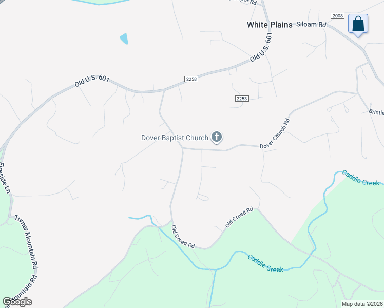 map of restaurants, bars, coffee shops, grocery stores, and more near 277 Simpson Mill Road in Mount Airy