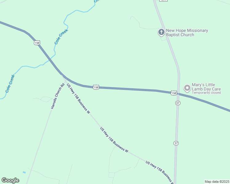 map of restaurants, bars, coffee shops, grocery stores, and more near 802 U.S Highway 158 West in Gates