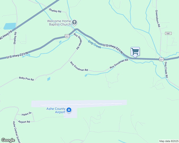 map of restaurants, bars, coffee shops, grocery stores, and more near 786 Roy Goodman Road in Jefferson