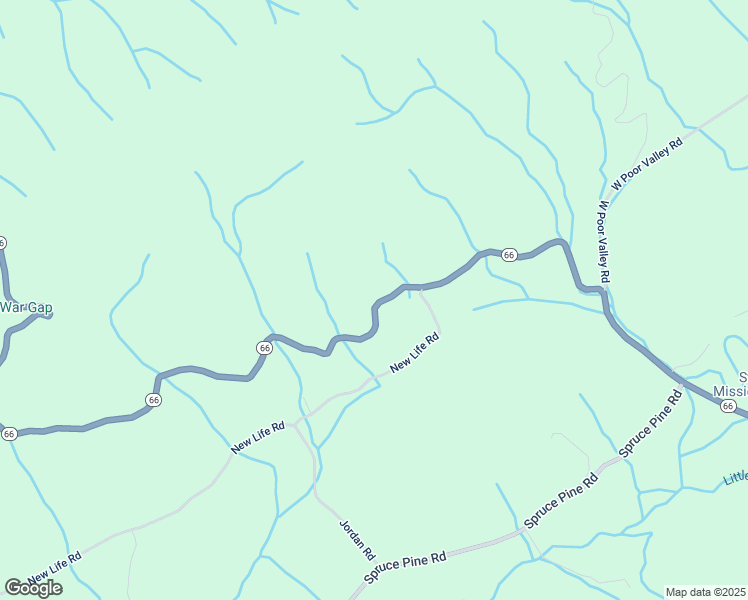 map of restaurants, bars, coffee shops, grocery stores, and more near 7505 Tennessee 66 in Rogersville
