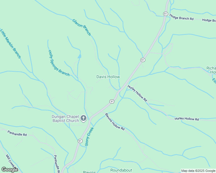 map of restaurants, bars, coffee shops, grocery stores, and more near 115 Davis Hollow Rd in Elizabethton
