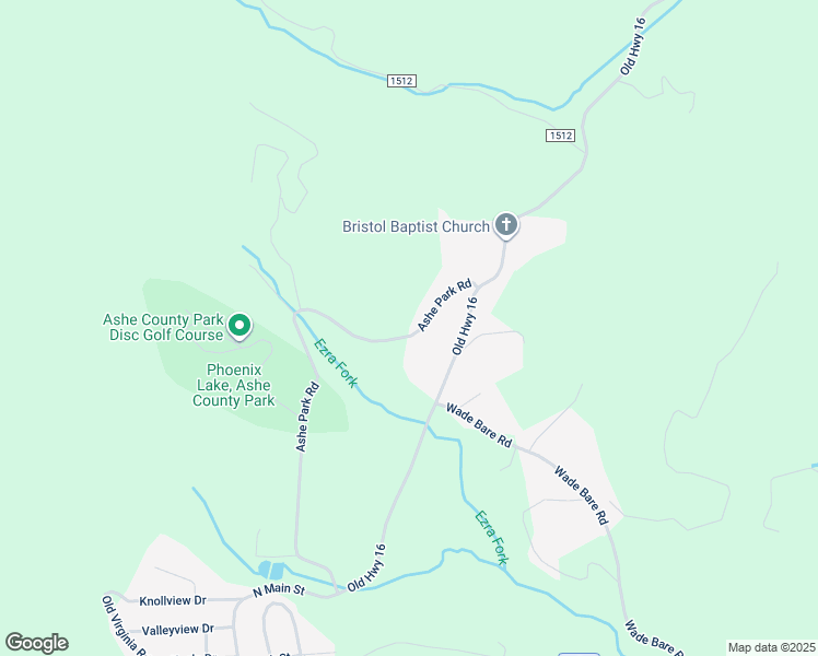 map of restaurants, bars, coffee shops, grocery stores, and more near 1075 Ashe Park Road in Jefferson