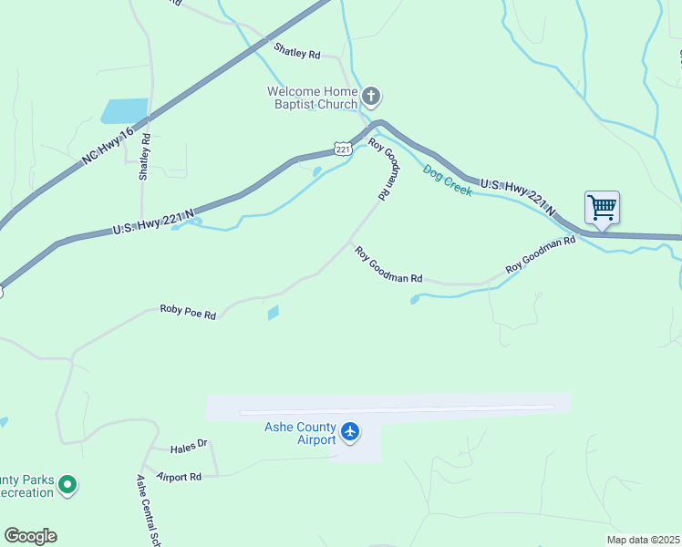 map of restaurants, bars, coffee shops, grocery stores, and more near 988 Roby Poe Road in Crumpler