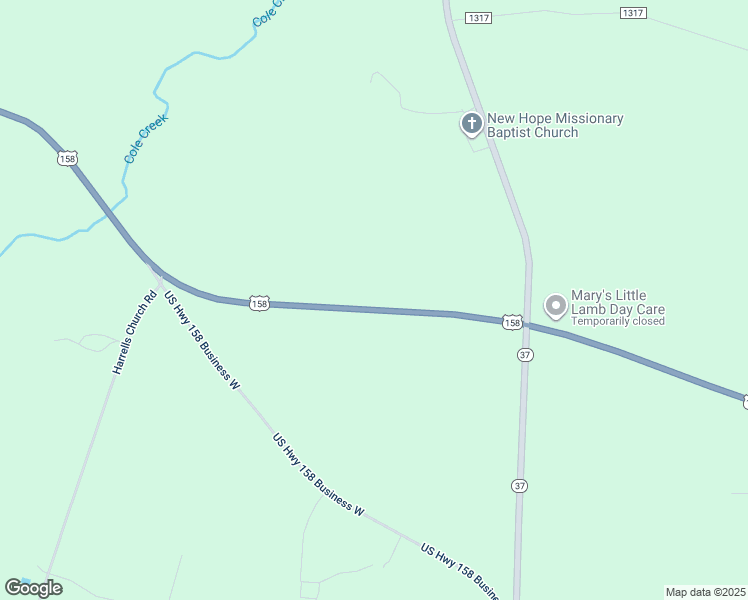 map of restaurants, bars, coffee shops, grocery stores, and more near 781 U.S Highway 158 West in Gates