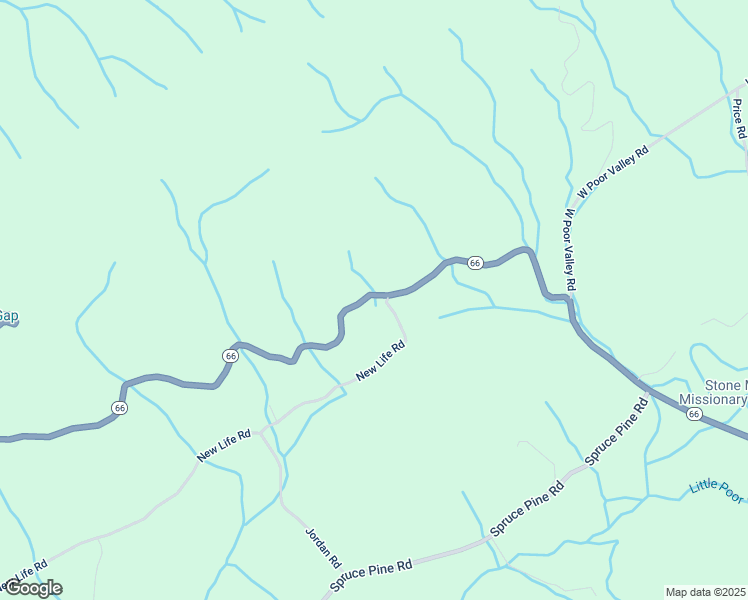 map of restaurants, bars, coffee shops, grocery stores, and more near 7505 Tennessee 66 in Rogersville