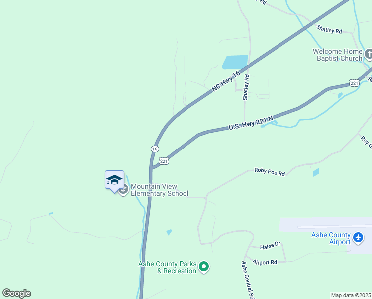 map of restaurants, bars, coffee shops, grocery stores, and more near 3074 U.S. Highway 221 North in Crumpler