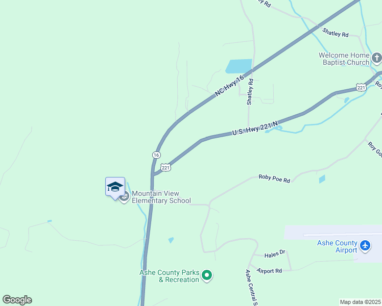 map of restaurants, bars, coffee shops, grocery stores, and more near 3074 U.S. Highway 221 North in Crumpler