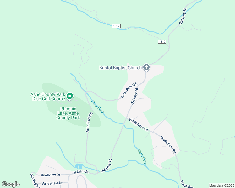 map of restaurants, bars, coffee shops, grocery stores, and more near 1075 Ashe Park Road in Jefferson