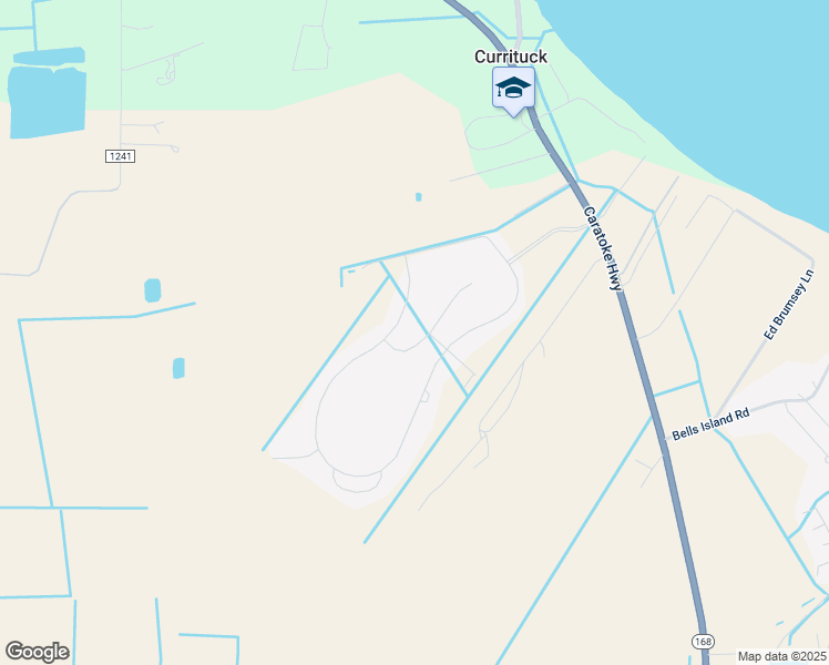 map of restaurants, bars, coffee shops, grocery stores, and more near 107 Bay Leaf Drive in Currituck