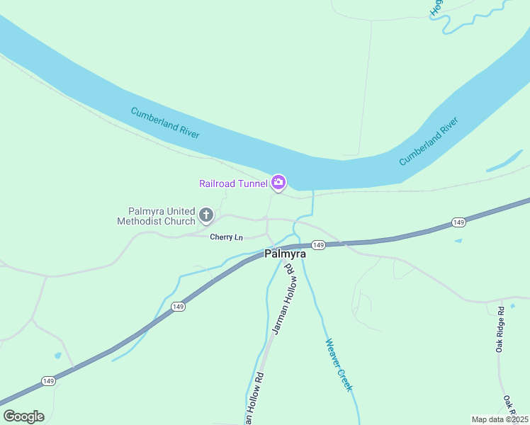 map of restaurants, bars, coffee shops, grocery stores, and more near 2679 Palmyra Road in Palmyra
