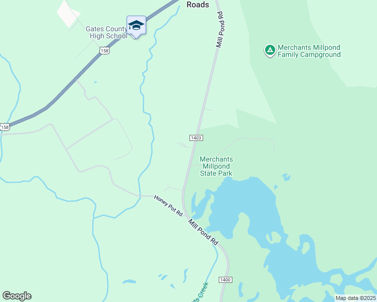 map of restaurants, bars, coffee shops, grocery stores, and more near 163 Mill Pond Road in Gatesville